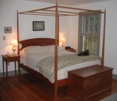 cherry pencil post bed with canopy frame