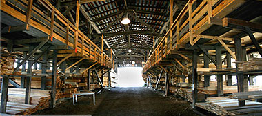 Lumber Racked at A. Johnson Co. of Bristol