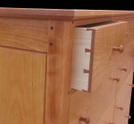 custom dresser with dovetailed drawers